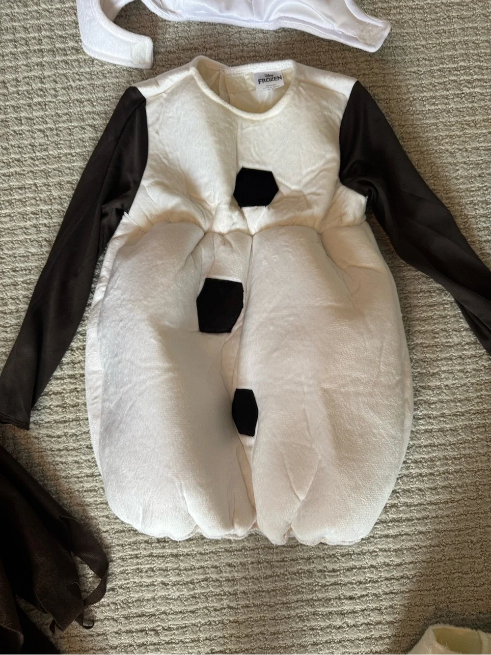 3T/4t Disney Olaf Kids Costume - White, Black & Orange